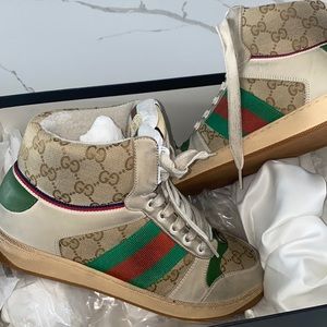 Like New w/ Box Gucci Screener High Top Sneaker Women’s 8.5-9 or Men’s 6.5